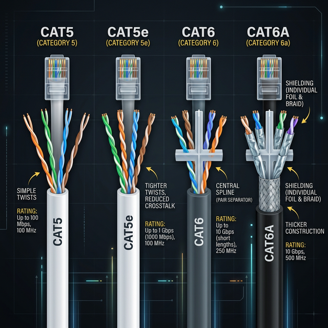 CAT Cables Comparison