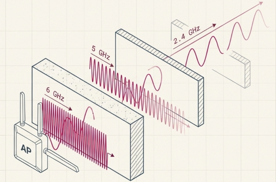 2.4 GHz vs 5 GHz vs 6 GHz